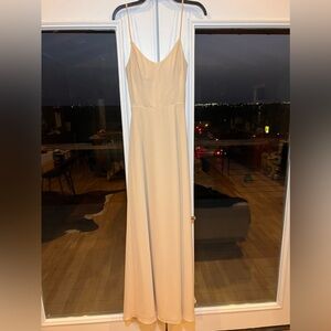 Cream bridesmaid dress